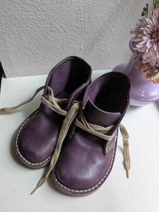 Duckfeet Shoes - Duckfeet 36 Sjealland Plum Purple Leather Lace-Up Boots